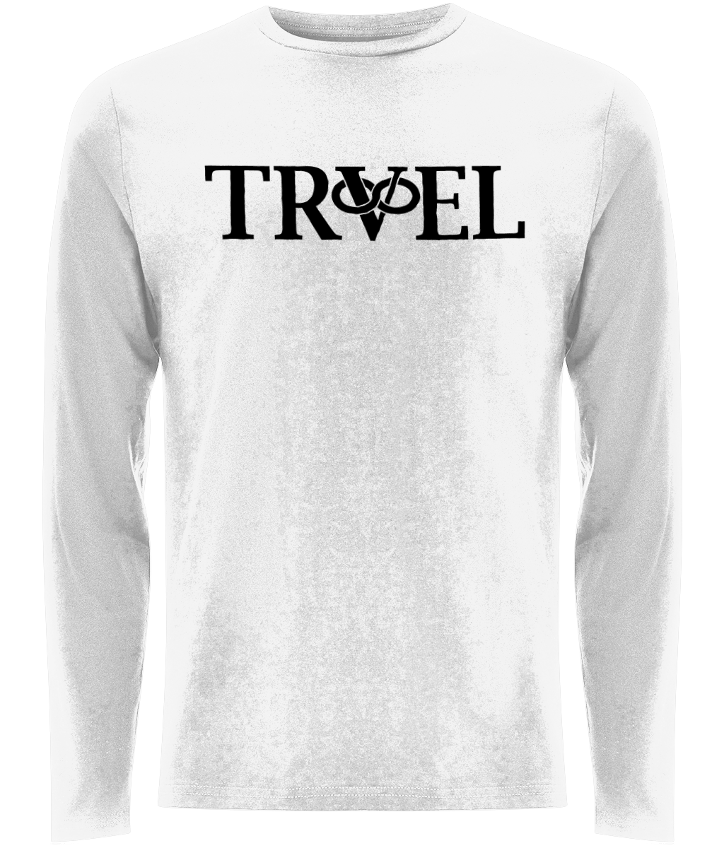 Premium Black Print Travel Long Sleeve T-Shirt